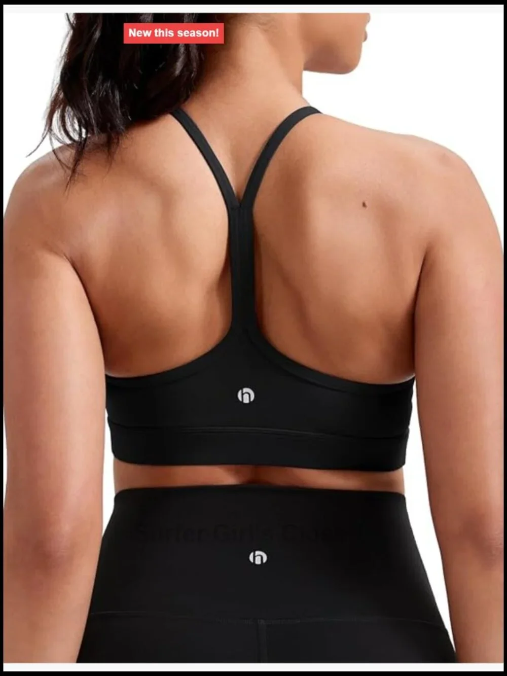 Lightweight Racerback Sports Bra with Removable Pads for Yoga & Pilates